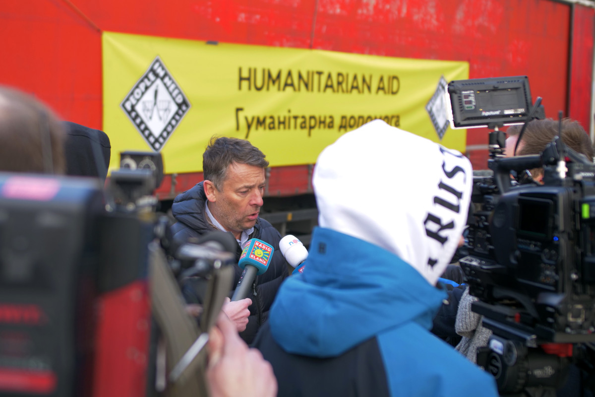 Хуманитарниот конвој на Чешката People in Need пристигна во Лавов